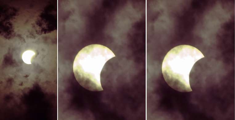 El eclipse visto en La Paz /Foto: APG Noticias