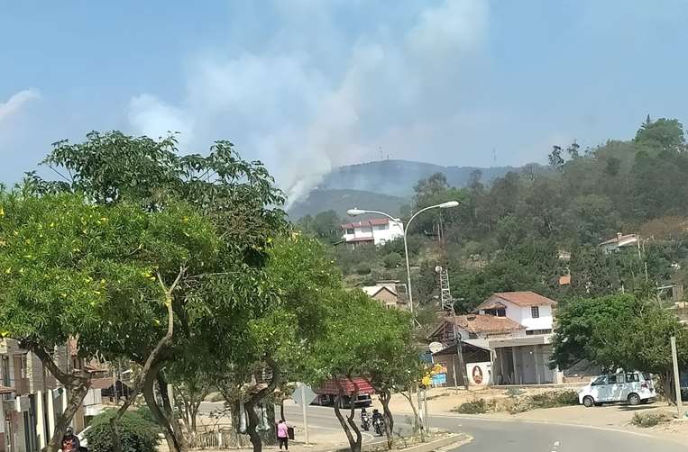 Incendio en Samaipata