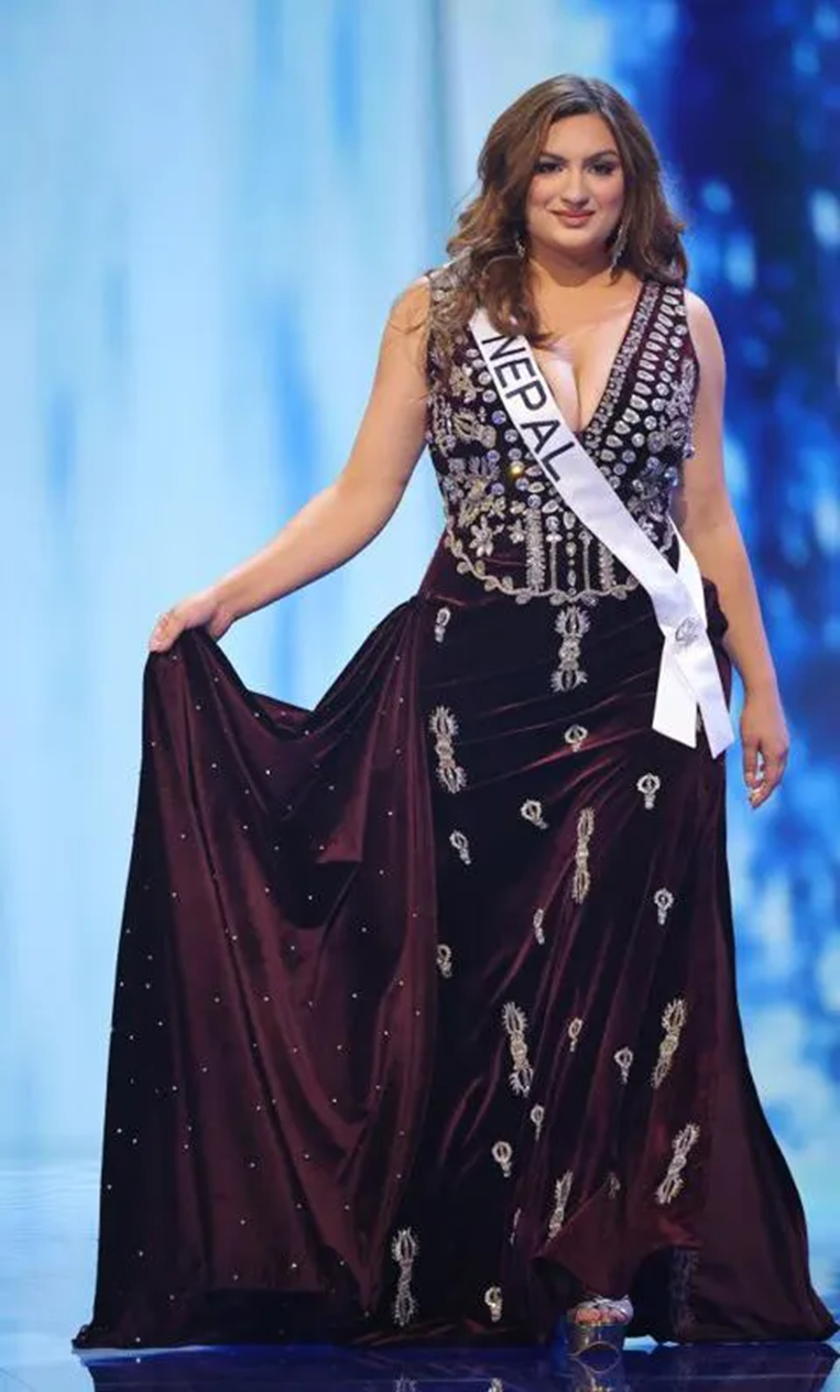 Jane Garrett, durante la gala preliminar del Miss Universo. Foto: RRSS