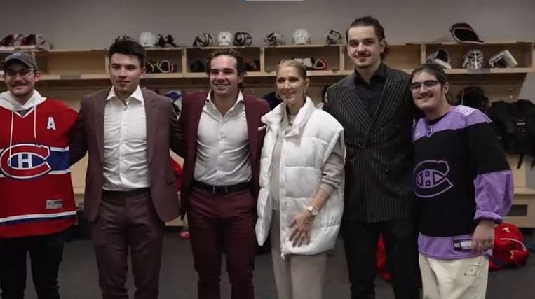 Celine Dion convivió con los jugadores de los Canadiens de Montreal