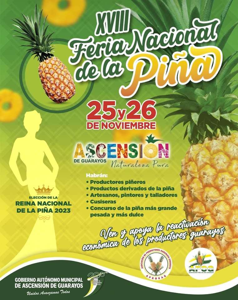 Feria Nacional de la Piña en Ascensión de Guarayos