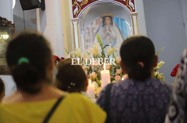 La Virgen de Cotoca visita la Catedral. Foto: Jorge Gutiérrez