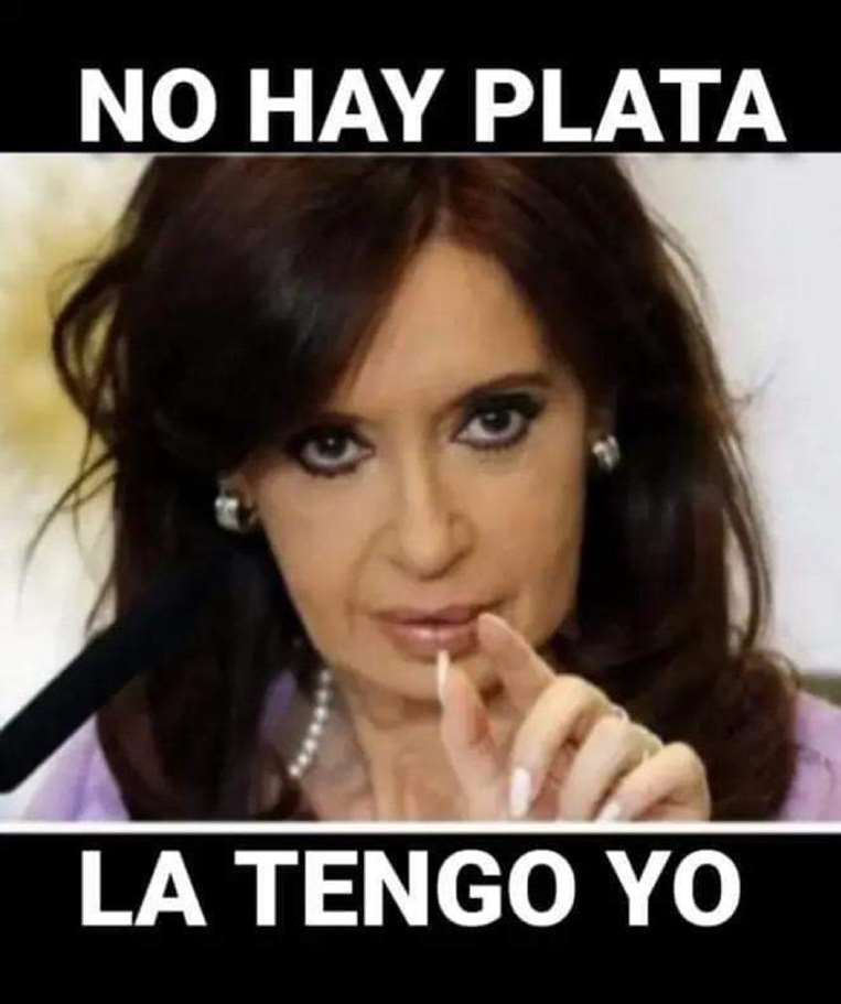 La expresidenta Cristina Fernández de Kirchner en un meme viral / RRSS
