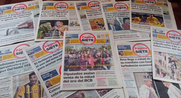 Diarios bolivianos en dificultades