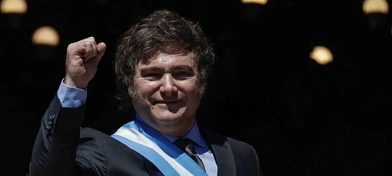 Javier Milei, presidente de Argentina. Foto: AFP