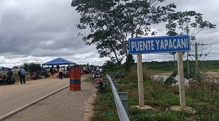 Segundo día de bloqueo en Yapacaní | Fotos: Soledad Prado