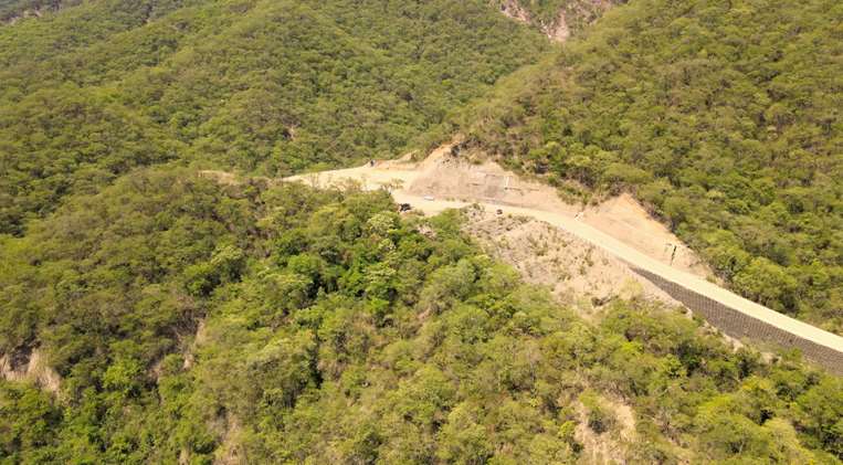 Imagen área del campo Los Monos, en el Parque Nacional Aguarague/Miguel Surubi