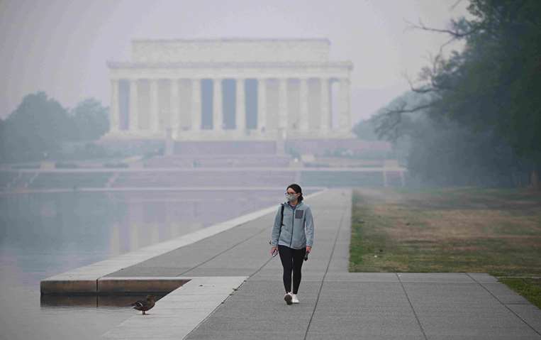 Estados Unidos con el aire contaminado /Foto: AFP