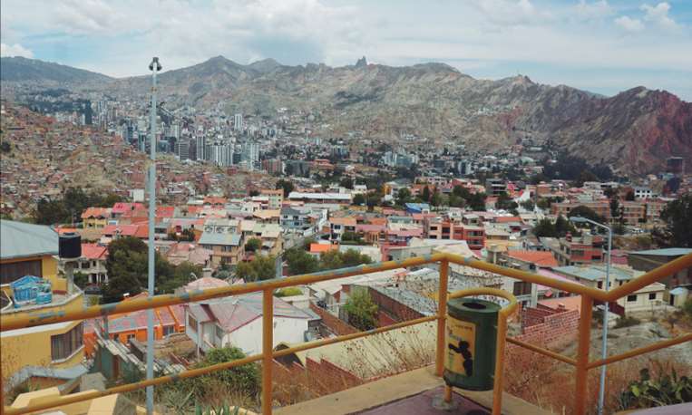 Mirador Paseo “M” Reynaga / Foto: Alcaldía de La Paz