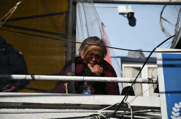 Amparo Carvajal, activista de la APDHB, en la terraza /Foto: APG