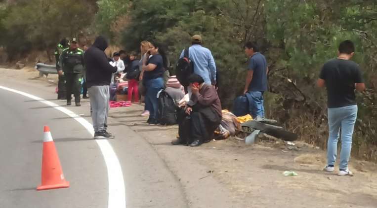 Accidente Cochabamba, embarrancamiento de bus 