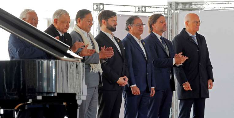 Presidentes de varios países en Chile/AFP