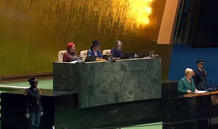 La dura crítica de la presidenta de Eslovenia en la sesión de la ONU