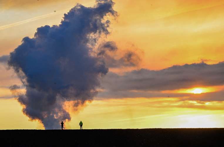 Volcán en erupción en Islandia/ Foto: AFP