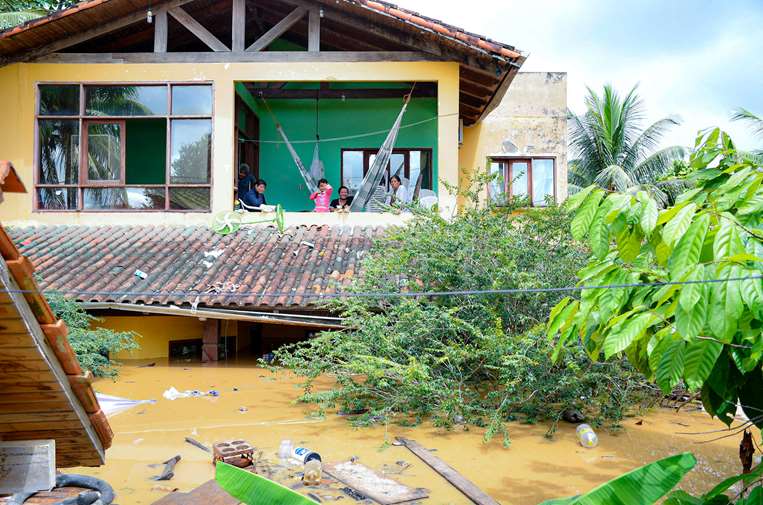 Inundación en Cobija, Pando/Foto: GAM de Cobija.