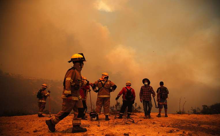 Incendios en Chile/Foto: AFP