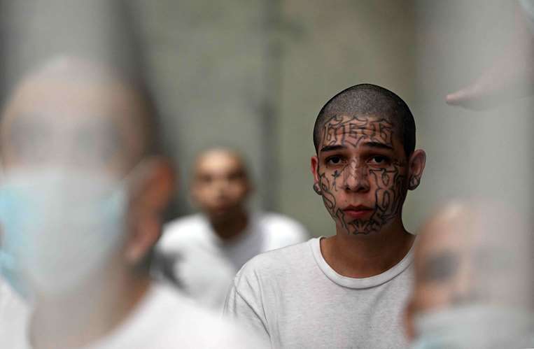 Pandilleros de El Salvador /Foto: AFP