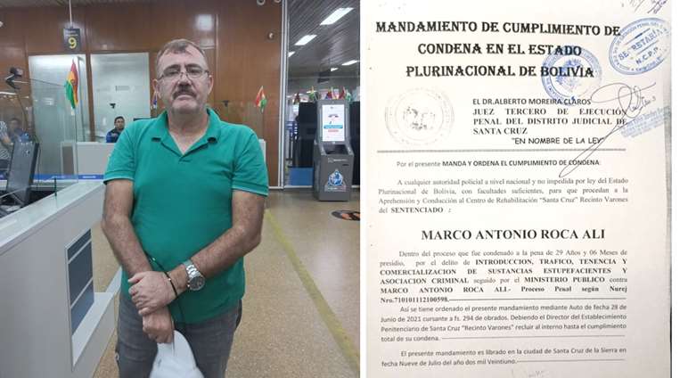 Marco Antonio Roca Alí, narcotraficante boliviano/Foto: Archivo