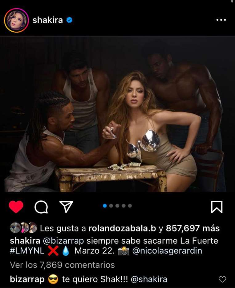 Shakira anunció la colaboración a través de su Instagram. Foto:RRSS