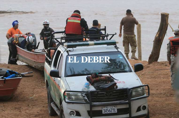 Trabajos para encauzar el río Grande. Foto: Juan Carlos Torrejón