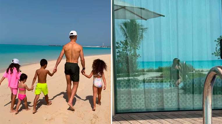 Cristiano Ronaldo y Georgina Rodríguez: sus vacaciones junto a sus hijos