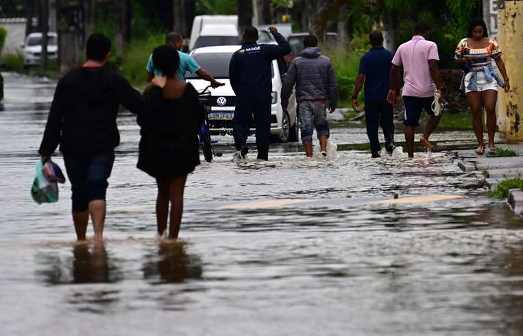 Fuertes lluvias azotaron los estados de Río de Janeiro y Espírito Santo / AFPP