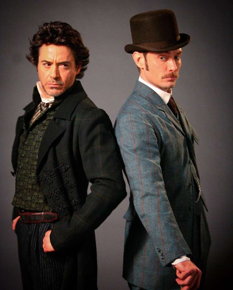  Robert Downey Jr y Jude Law en 'Sherlock'