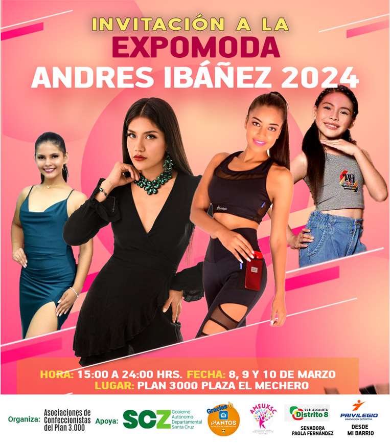 Afiche oficial de la Expomoda Andrés Ibáñez 2024