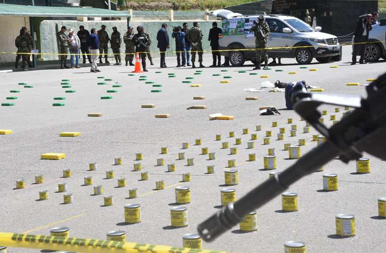 Droga secuestrada en 12 operativos en La Paz/Foto: APG