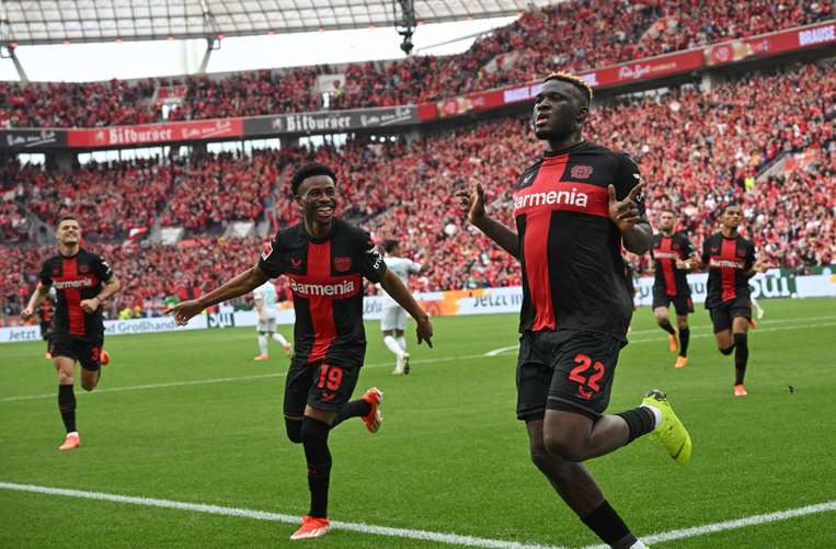 Leverkusen logró lo que nadie imaginó: gritó campeón. Foto: AFP
