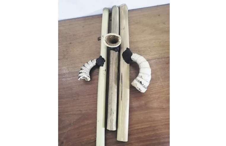 Sananá es un instrumento fabricado con caña tacuara