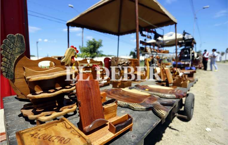 Dentro de Palmasola se venden los productos de los artesanos / Foto: Jorge Gutiérrez