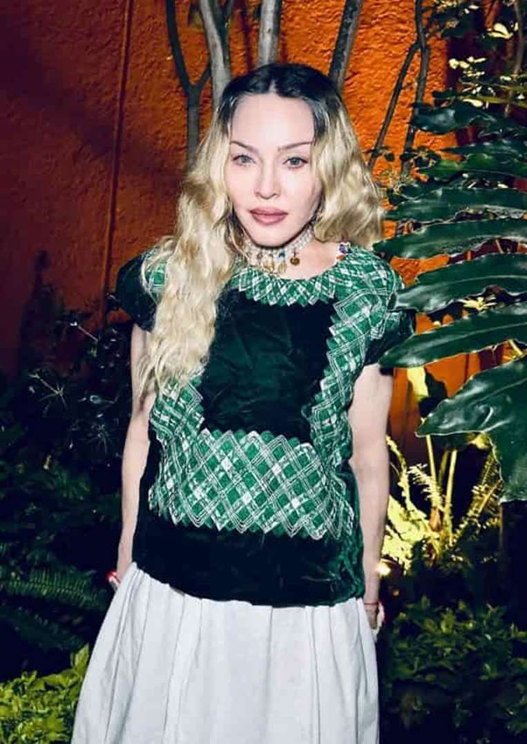 Madonna durante su estancia en México.