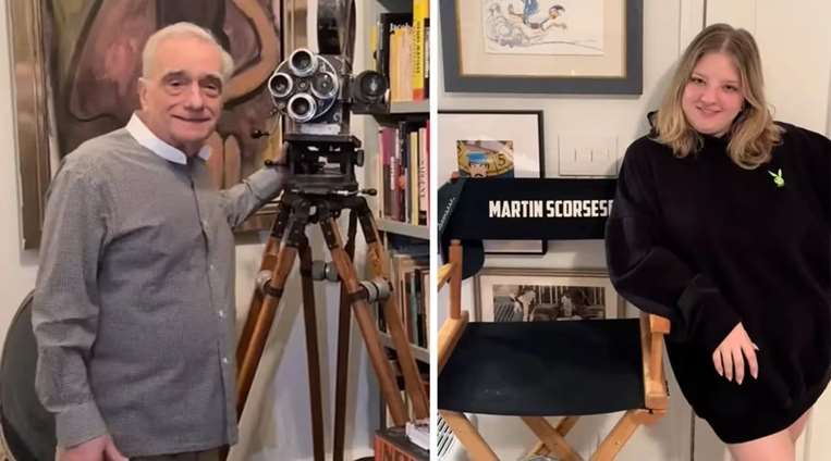 Martin Scorsese y su hija Francesca.