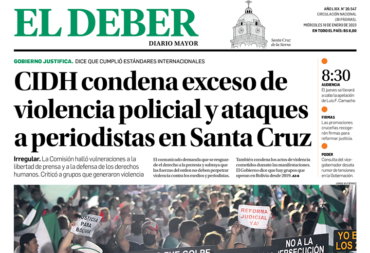 Portada 18 de enero