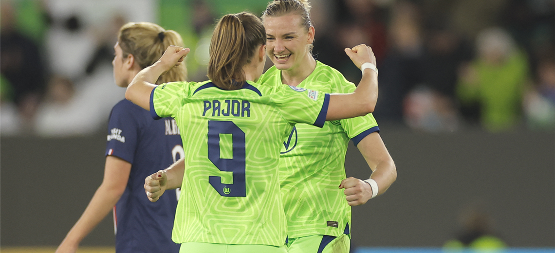 Wolfsburg eliminates PSG and meets Arsenal in the semifinals of the Women's Champions League