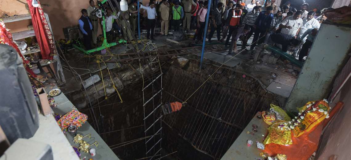 Death toll after collapse of temple floor in India rises to 36 dead