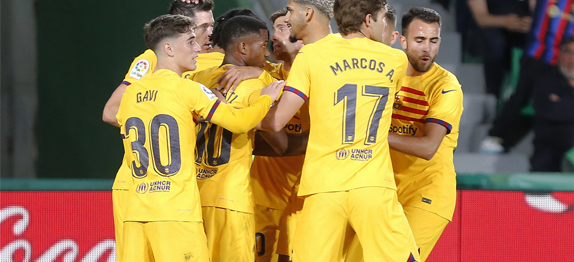 Barza thrashes bottom club Elche and reinforces its leadership in Spain