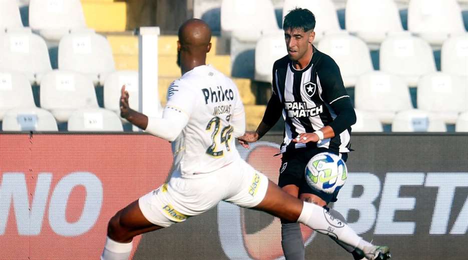 Leader Botafogo saved a point against Santos in the Brasileirao