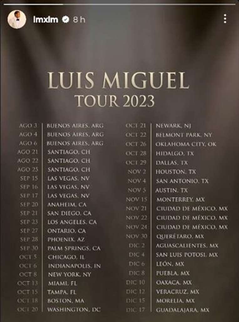Billboard Luis Miguel es el cantante mexicano más exitoso de todos los
