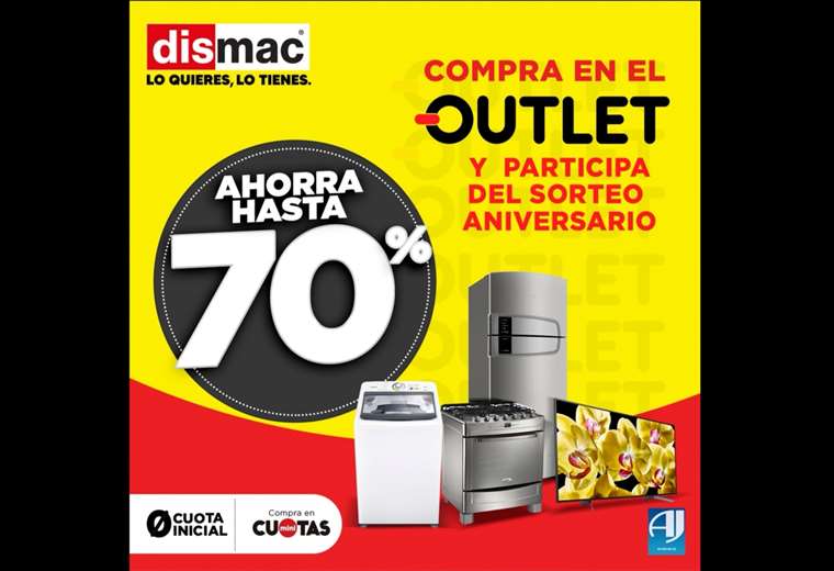 El Verdadero Outlet con Dismac Ahorros con Hasta 70 por Cambio