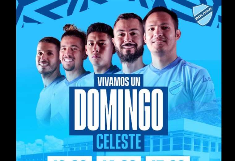 Bolívar presentará a su equipo 2024 en el Domingo Celeste El Deber