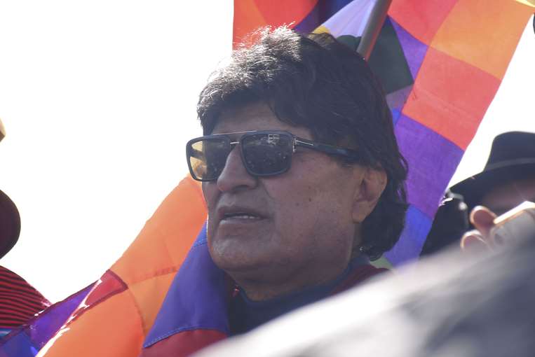 In 48 hours, Evo Morales did not give a statement to the press. Photo: APG News