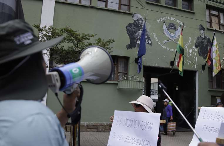 Marchistas pidieron intervención a los bloqueos / Foto: APG