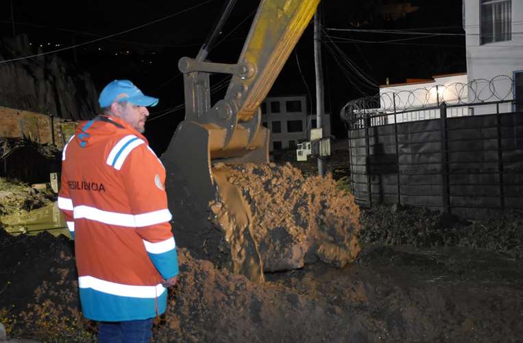 Caída de mazamorra en La Paz | Foto: APG