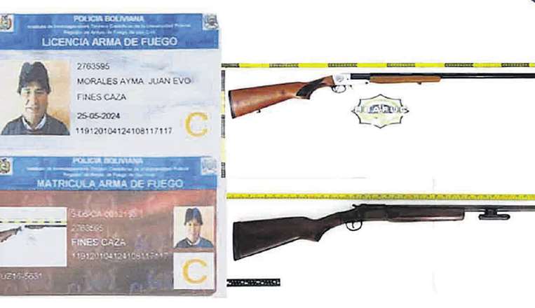 Armas de Evo Morales