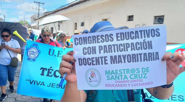 Marcha de maestros | Foto: Ricardo Montero