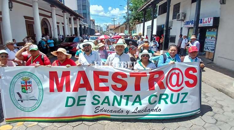 Marcha de maestros | Foto: Ricardo Montero