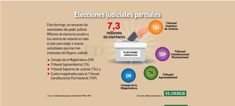 Infografías sobre elección judicial