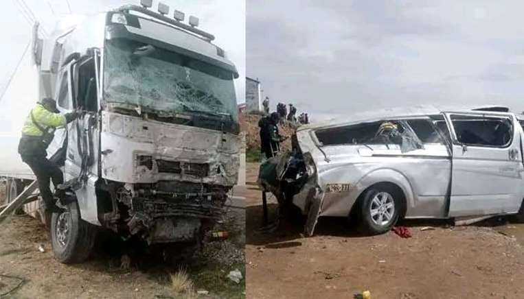 Grave accidente en la carretera La Paz - Oruro